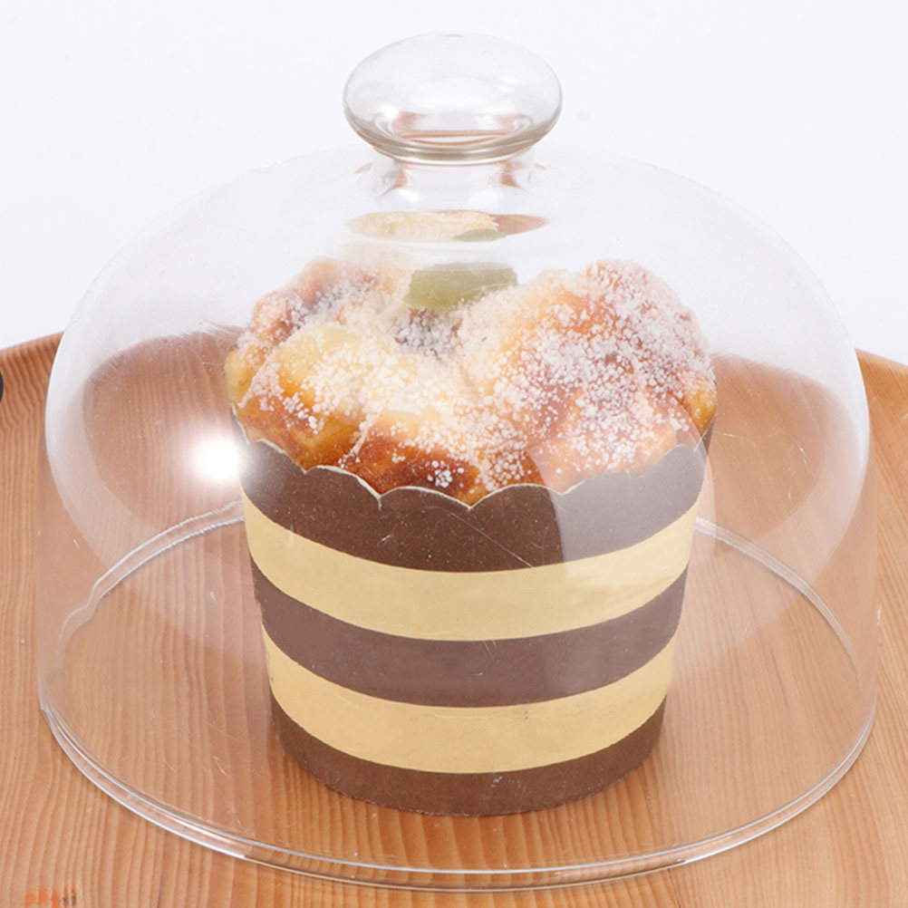 Plastic Dome Clear - ฝาครอบเค้กแก้วใส 2 ชิ้น ป้องกันฝุ่น ป้องกันความชื้น ฝาครอบใสสำหรับเค้ก