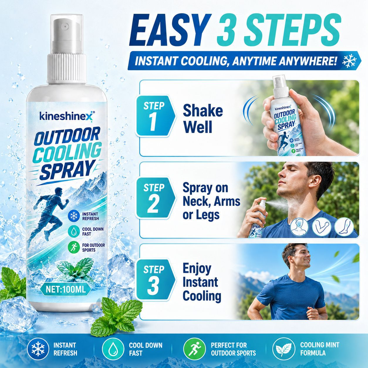 สเปรย์ทำความเย็นกลางแจ้ง 100 ม - Misting Bottle Fine บทวิจารณ์และราคา