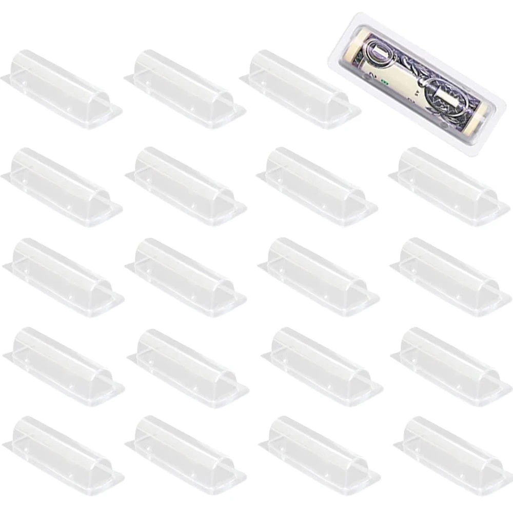 50/100pcs เงินผู้ถือบัตรสติกเก - Plastic Dome Clear บทวิจารณ์และราคา