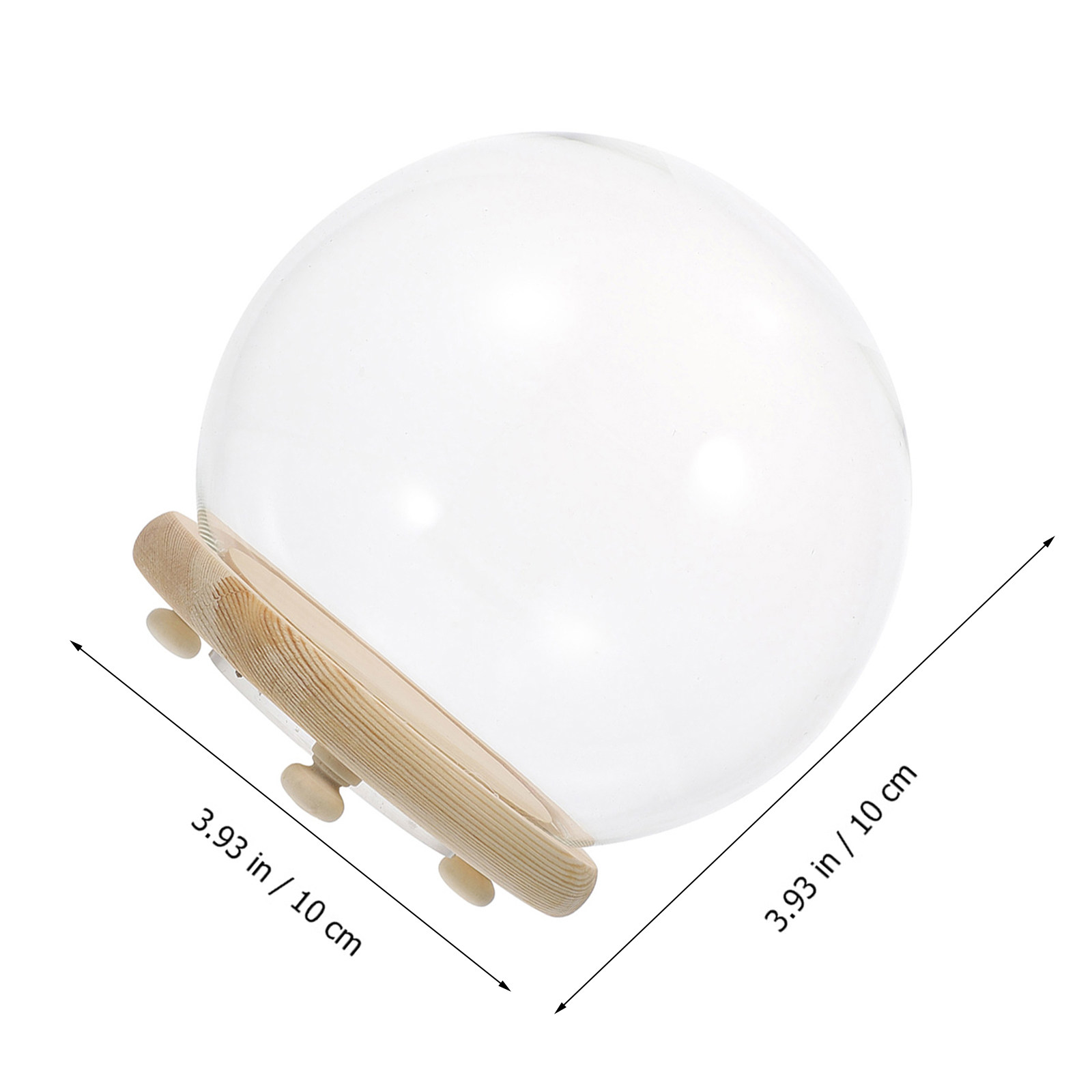 ฝาครอบโดมแก้วใสสำหรับดอกไม้ประ - Plastic Dome Clear บทวิจารณ์และราคา
