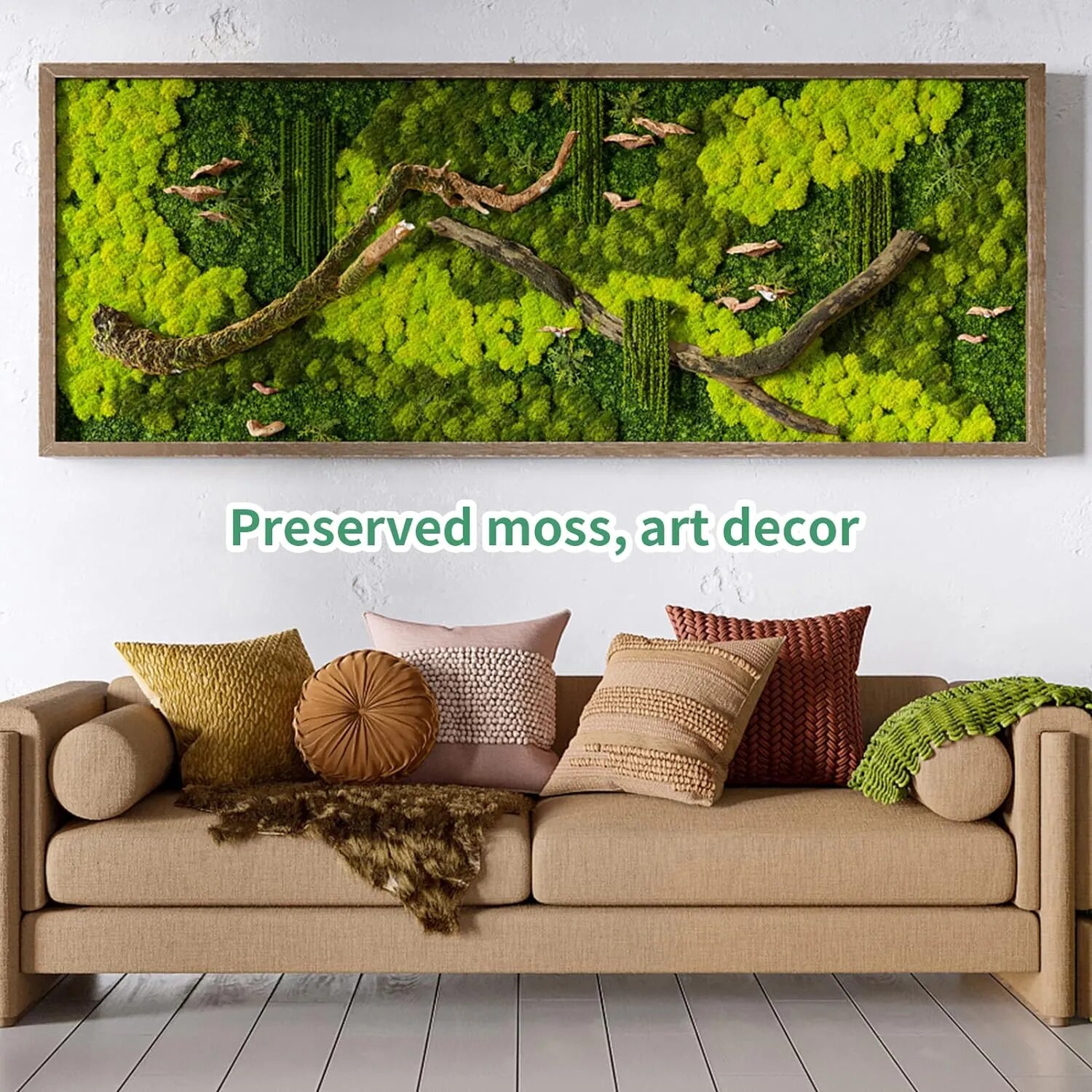 พืชสีเขียวประดิษฐ์ชีวิตนิรันดร - Sphagnum Moss Dry บทวิจารณ์และราคา