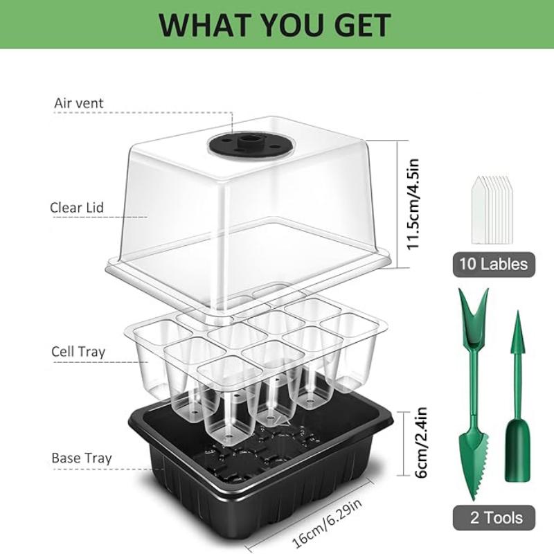 ถาดสตาร์ทเมล็ดพันธุ์พร้อมไฟเติ - Humidity Dome Kit บทวิจารณ์และราคา