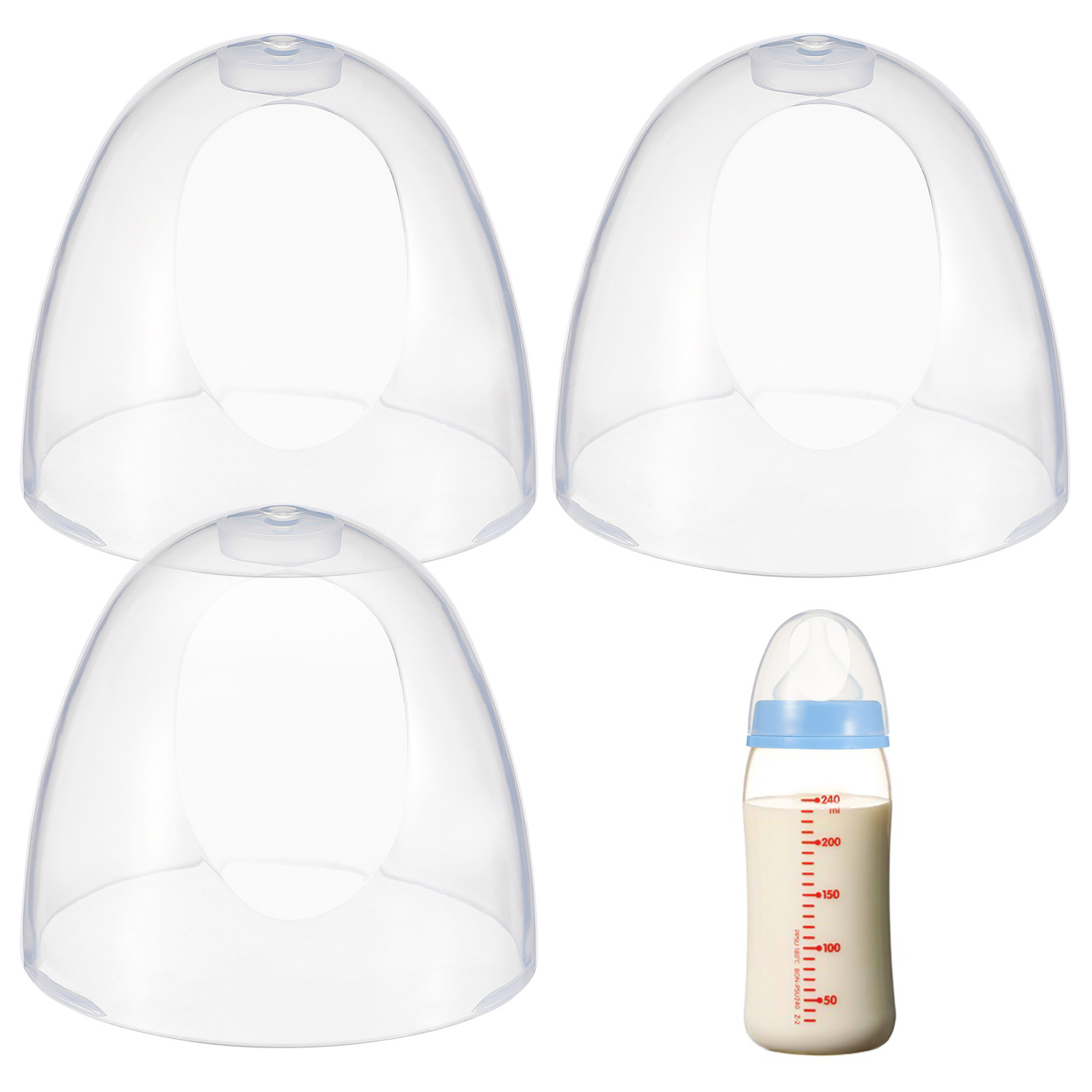 ฝาขวดนมพลาสติกแบบเปลี่ยนได้ ป้ - Plastic Dome Clear บทวิจารณ์และราคา