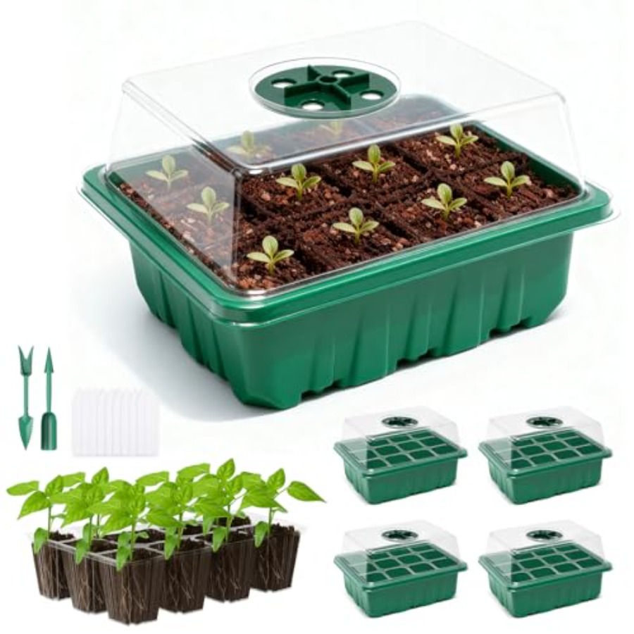 ถาดเพาะเมล็ด 5 แพ็คพร้อมโดมควบ - Humidity Dome Kit บทวิจารณ์และราคา