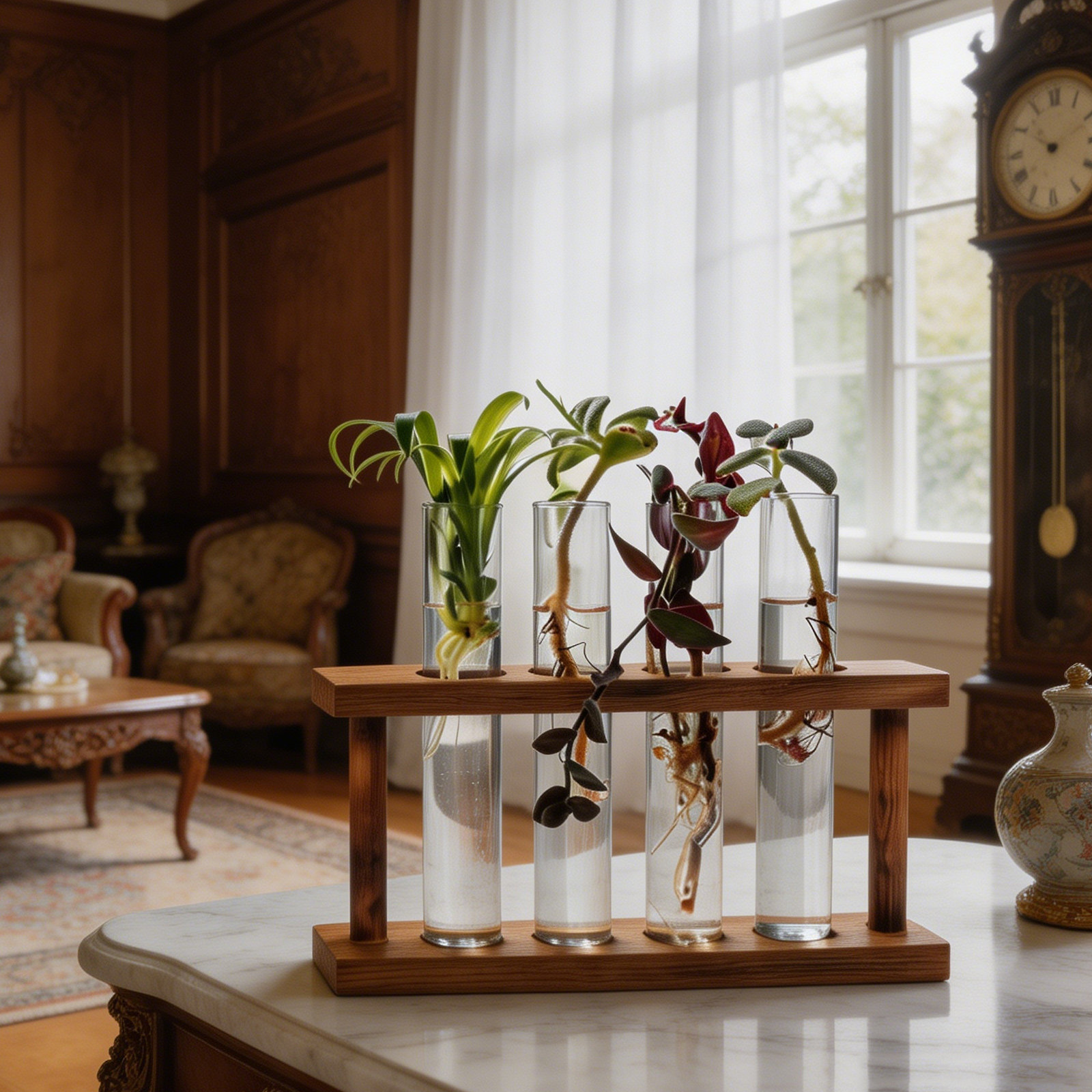 แท่นเพาะพันธุ์ไม้พร้อมที่วางแจ - Propagation Station Vase บทวิจารณ์และราคา